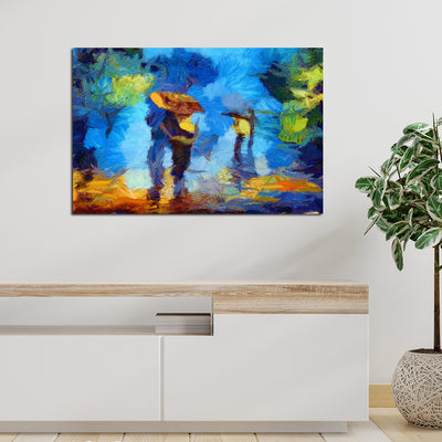 Abstract Couple Canvas Wall Painting