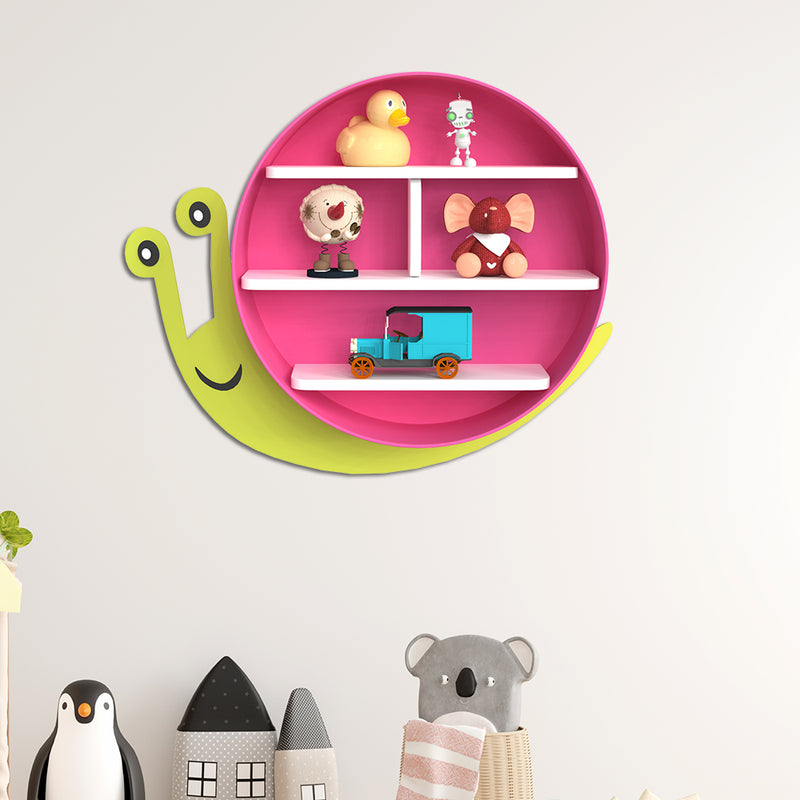 Kids Shelves Wall Snail shape Book Holder