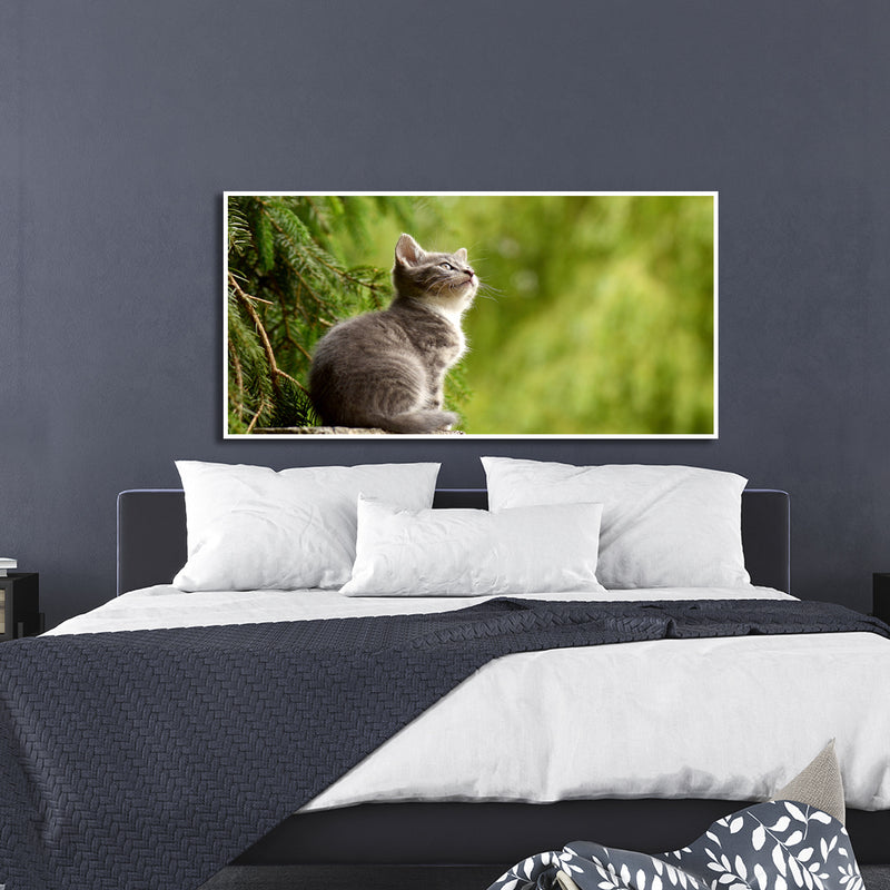 Lovely Cat Canvas Floating Frame Wall Painting