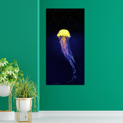 Jellyfish Print Canvas Wall Painting