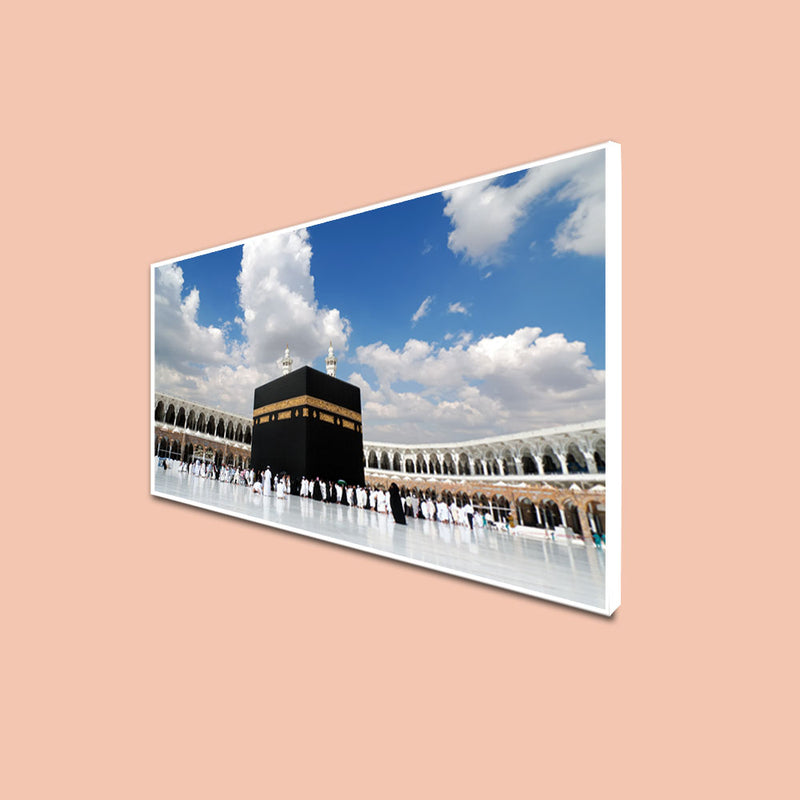 Makka Madina Islamic Floating Frame Canvas Wall Painting