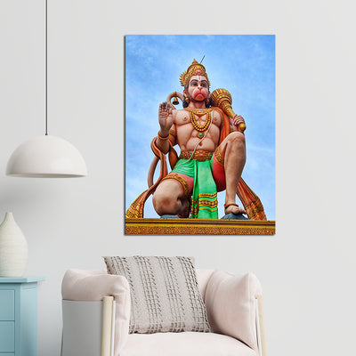 Lord Hanuman Canvas Wall Painting