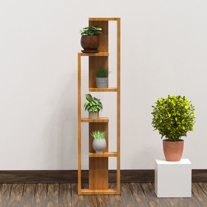 Oak Finish Wooden Giza Planter Stand
