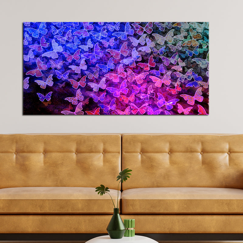 2D Butterfly Canvas Wall Painting