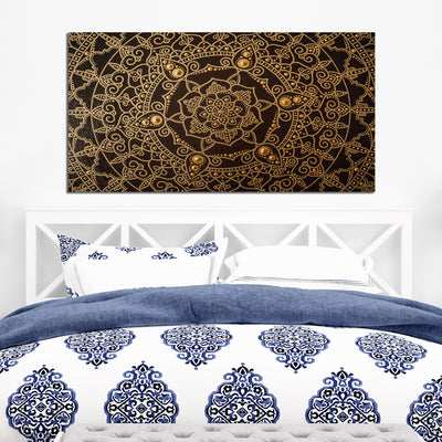 Golden Mandala Art Canvas Wall Painting