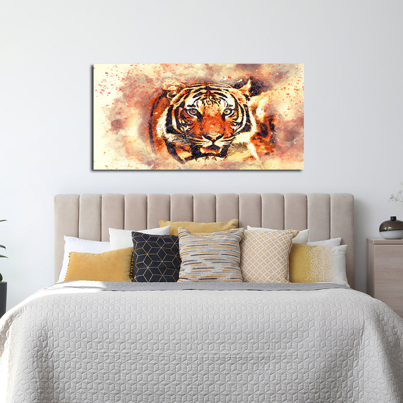 Abstract Tiger Face Canvas Wall Painting