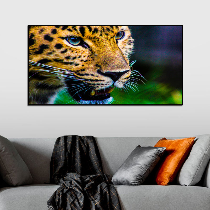 Jaguar Canvas Floating Frame Wall Painting