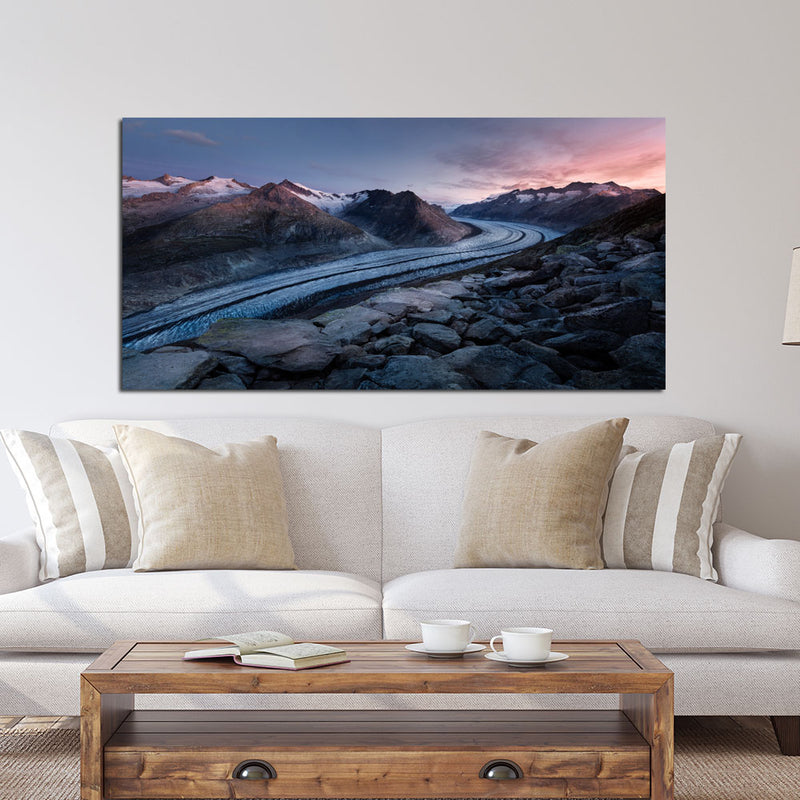 Mountains Pathway Canvas Wall Painting