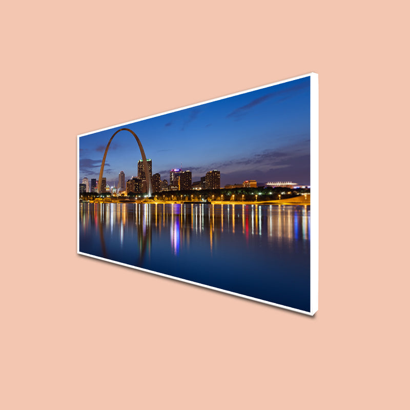 City Lake Floating Canvas Wall Painting