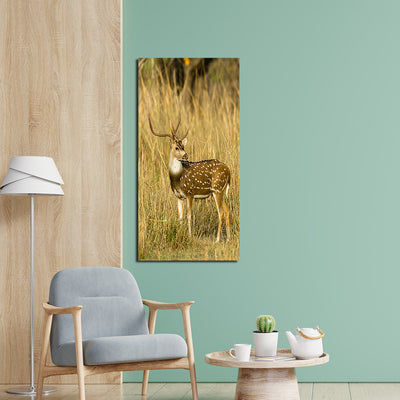 Deer In Field Canvas Wall Painting