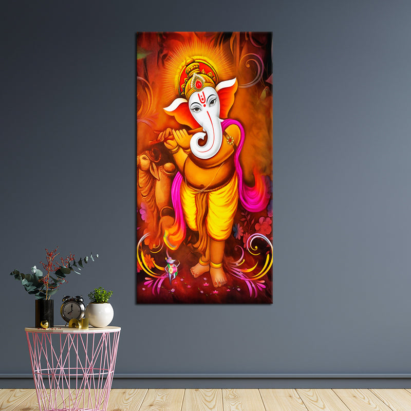 Lord Ganesh Canvas Wall Painting
