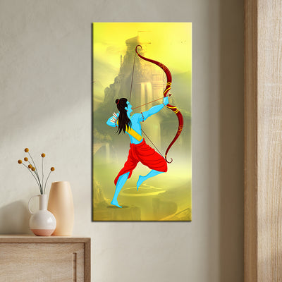 Lord Ram Modern Art Canvas Wall Painting