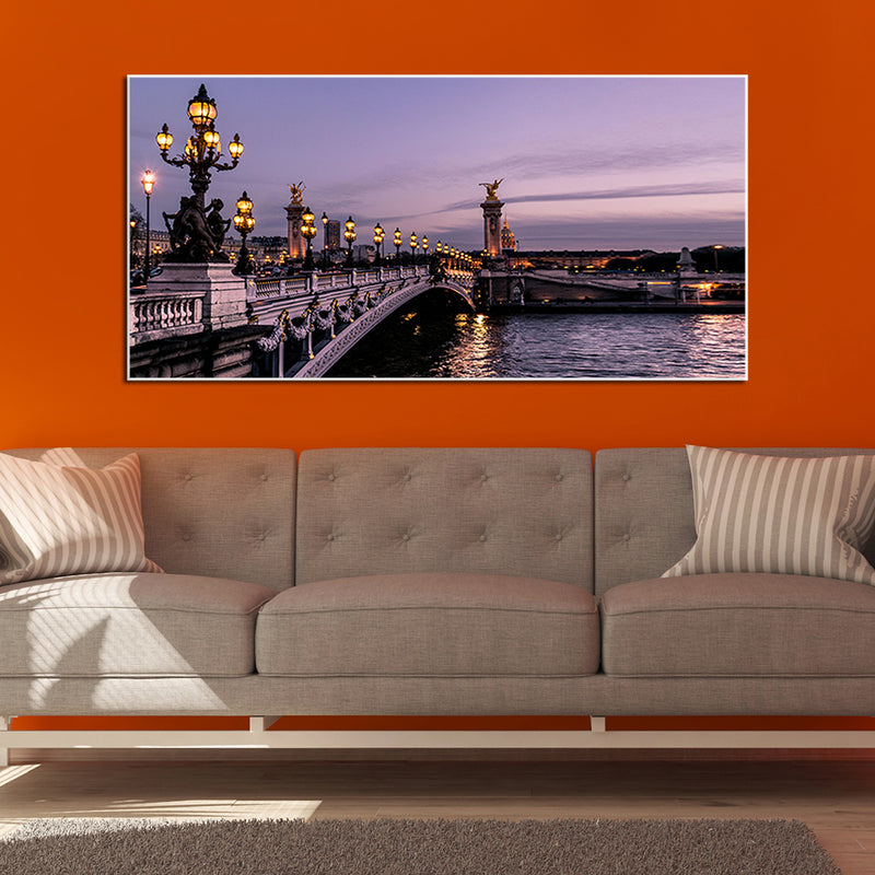 Bridge Canvas Floating Frame Wall Painting