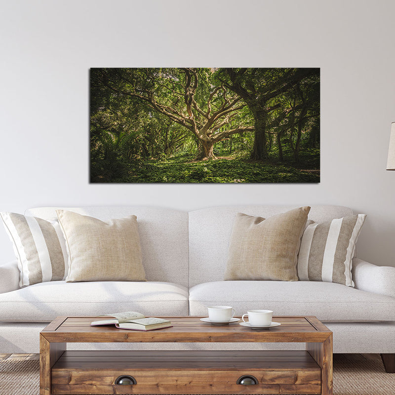 Dark Forest Canvas Wall Painting
