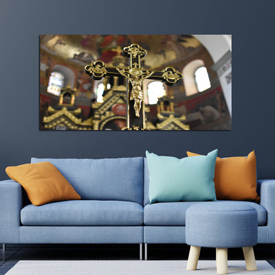 Jesus Cross Canvas Wall Painting