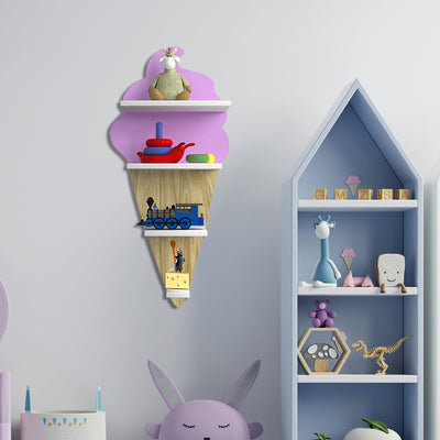 Ice-Cream Shape Kids Wall Shelves