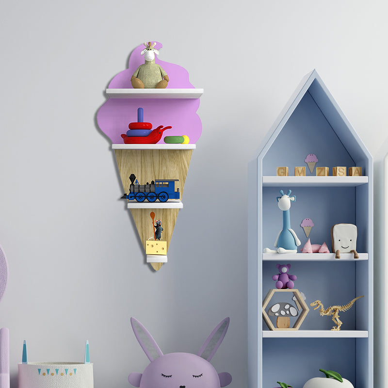 Ice-Cream Shape Kids Wall Shelves