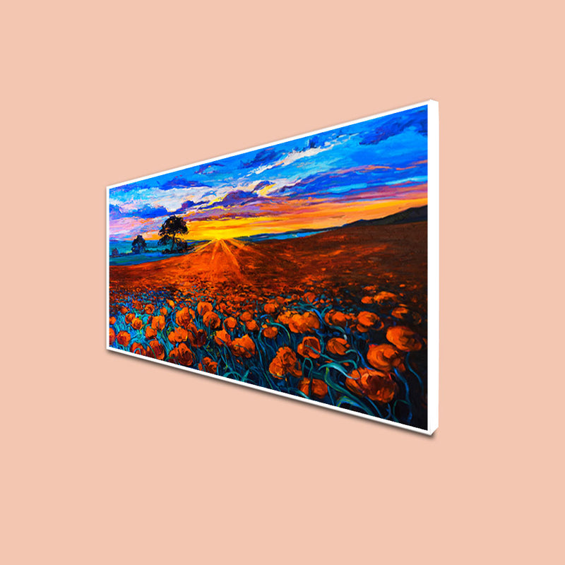 Flower Red Rose Canvas Wall Painting