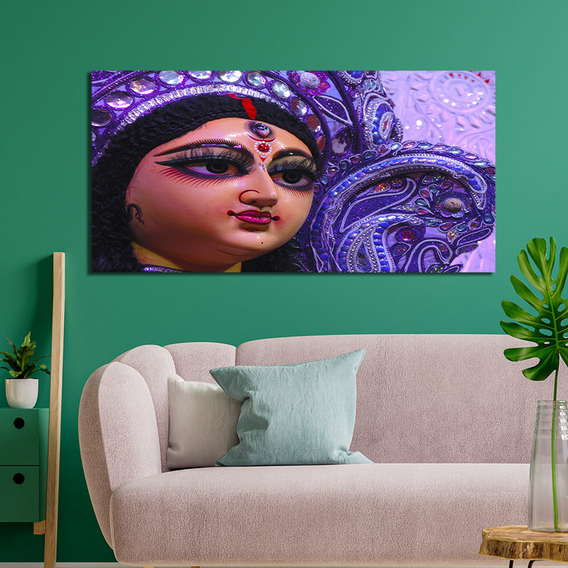 Goddess Durga Canvas Wall Painting