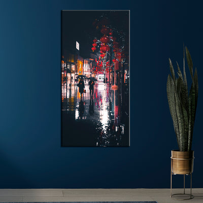 Abstract Rainy View Canvas Wall Painting
