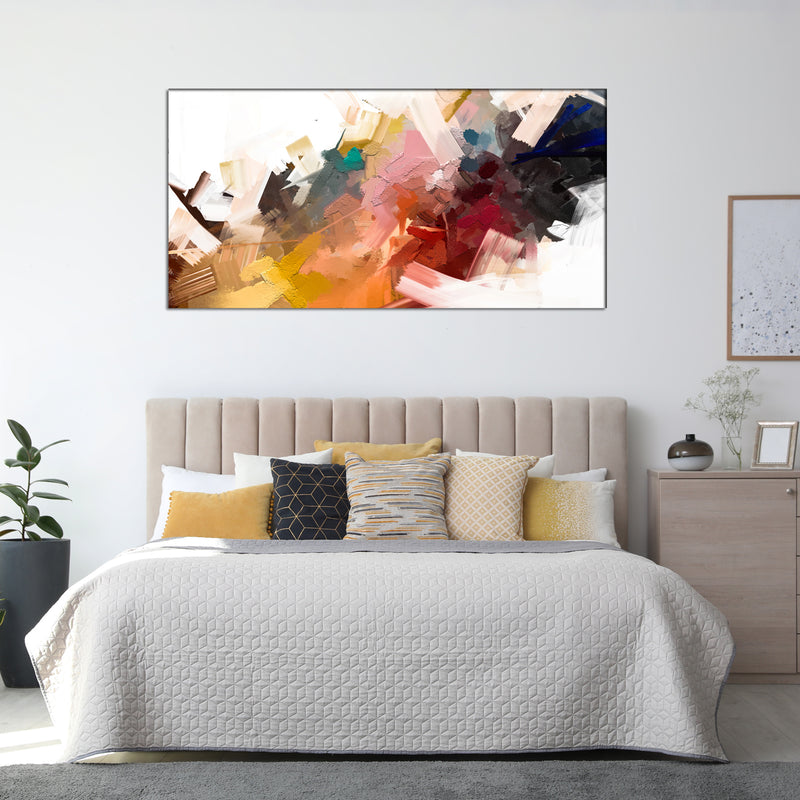 Multi-color Patch Abstract Art Canvas Print Wall Painting