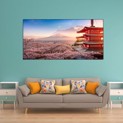 Mountain Sunrise View Canvas Wall Painting