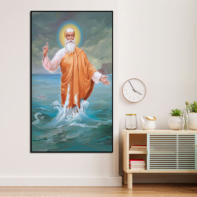Guru Nanak Sikh Floating Canvas Wall Painting