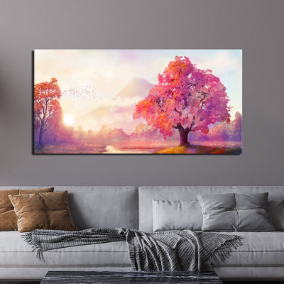 Autumn Tree Modern Art Canvas Wall Painting