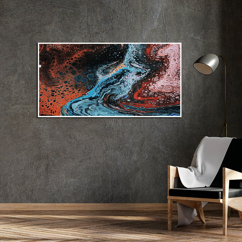 Fluid Abstract Canvas Floating Frame Wall Painting