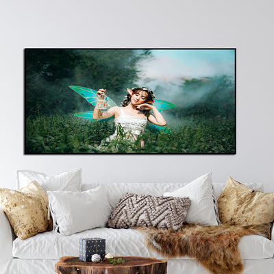 Fairy Canvas Floating Frame Wall Painting