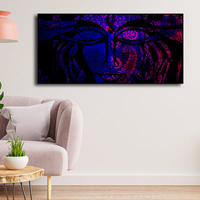 Lord Shiva Mandala Floating Frame Canvas Wall Painting