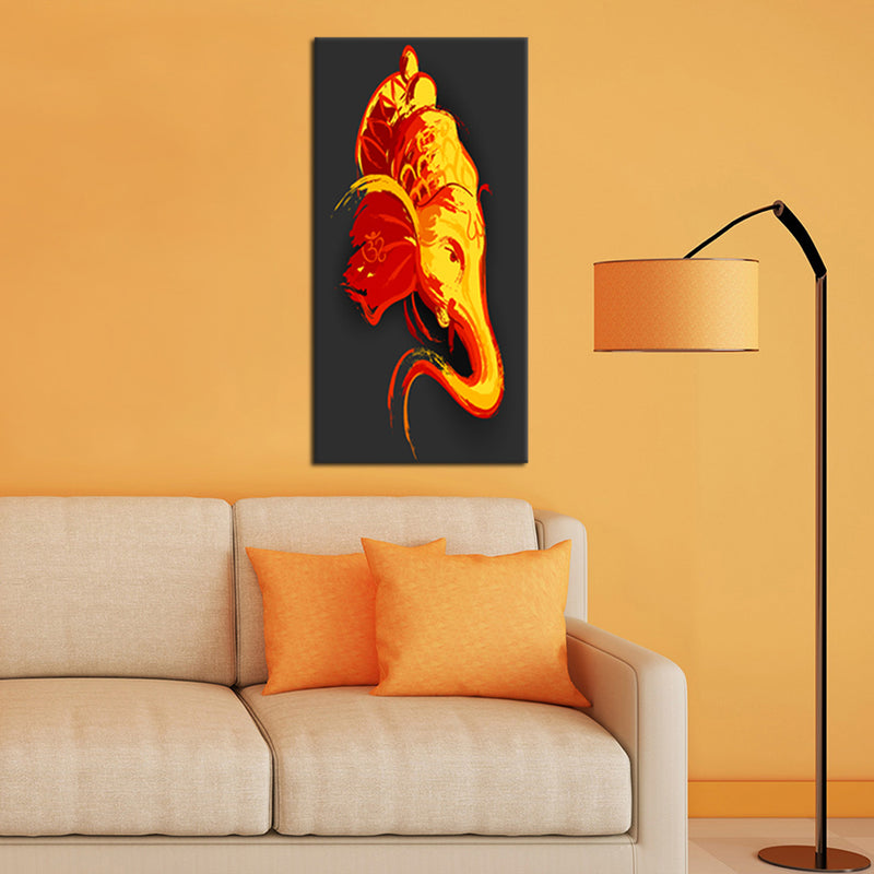 Illustration Ganesha Canvas Wall Painting