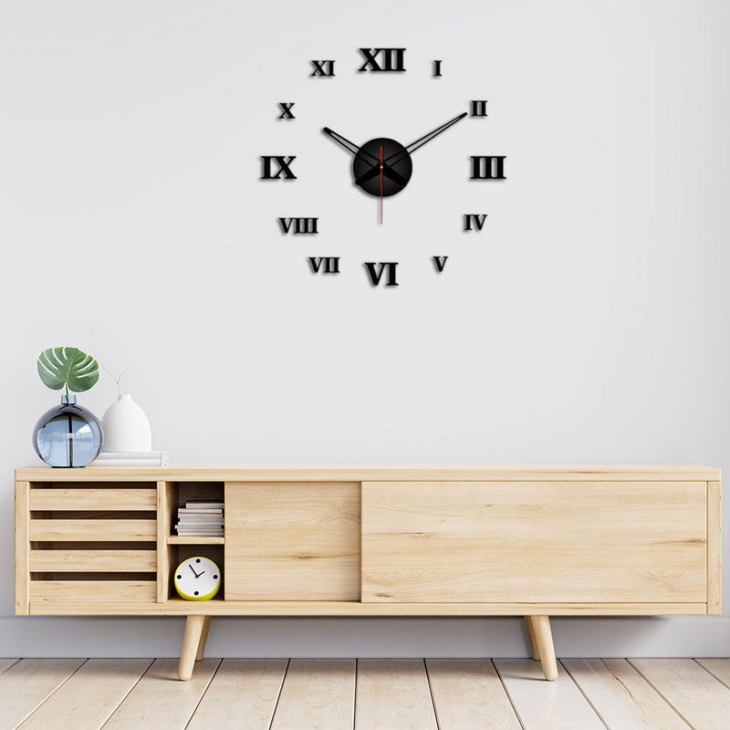 Designer Roman Number Big Size 3D Infinity Wall Clock