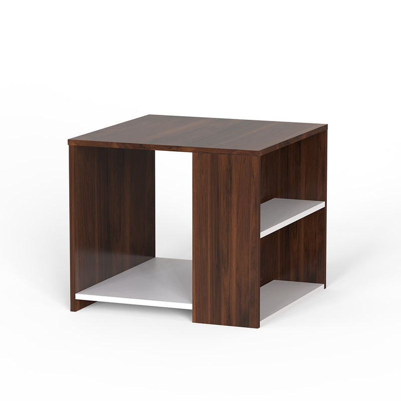 Duo Side Table in Acacia Dark