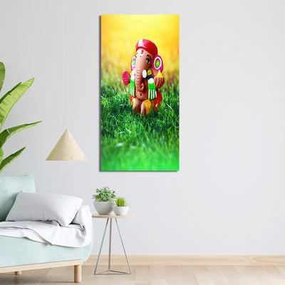 Cute Ganesha Canvas Wall Painting