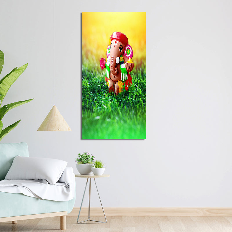 Cute Ganesha Canvas Wall Painting