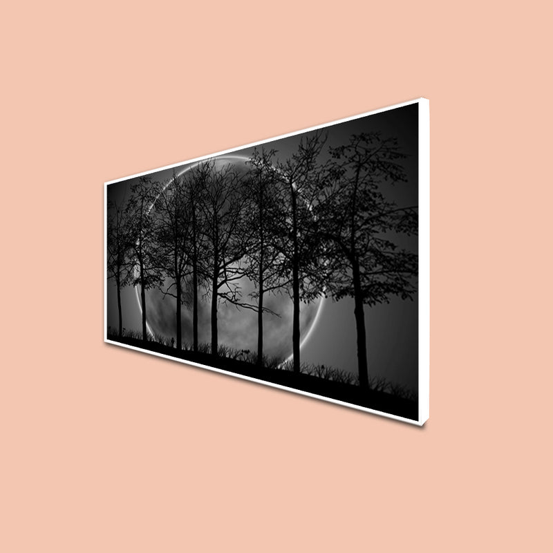 Black Forest Canvas Floating Frame Wall Painting