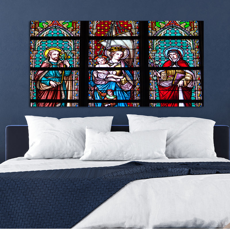 Jesus With Marry Canvas Wall Painting