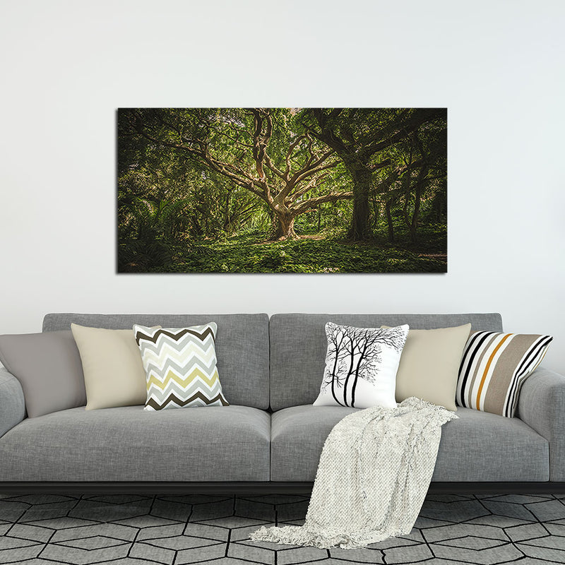 Dark Forest Canvas Wall Painting