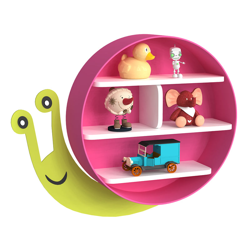 Kids Shelves Wall Snail shape Book Holder