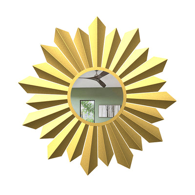 Golden  Round Wall Mirror