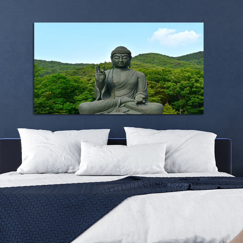 Buddha Statue Canvas Wall Painting