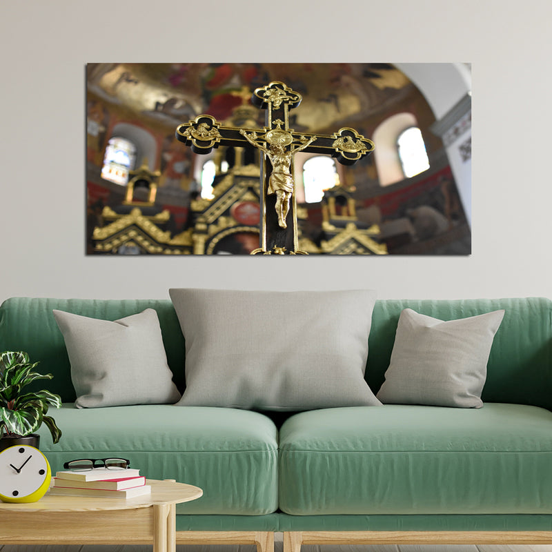 Jesus Cross Canvas Wall Painting