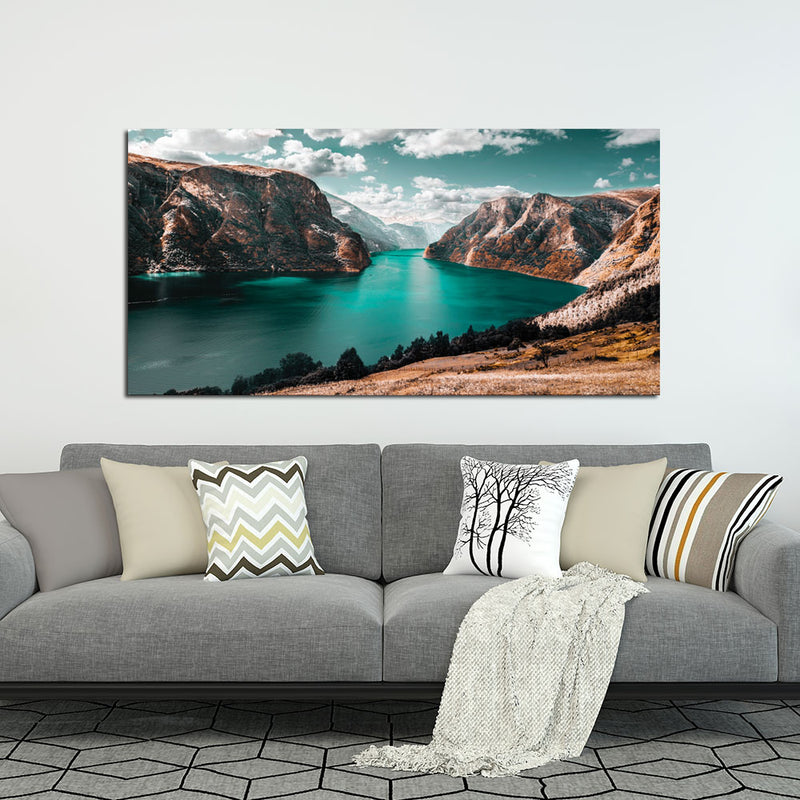 Moraine Lake Mountain View Canvas Wall Painting