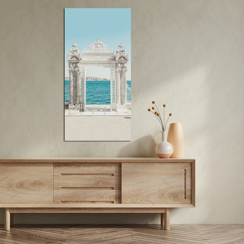 A Gate Front Of Tower Canvas Wall Painting