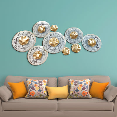 Abstract Floral Large Metal Wall Art