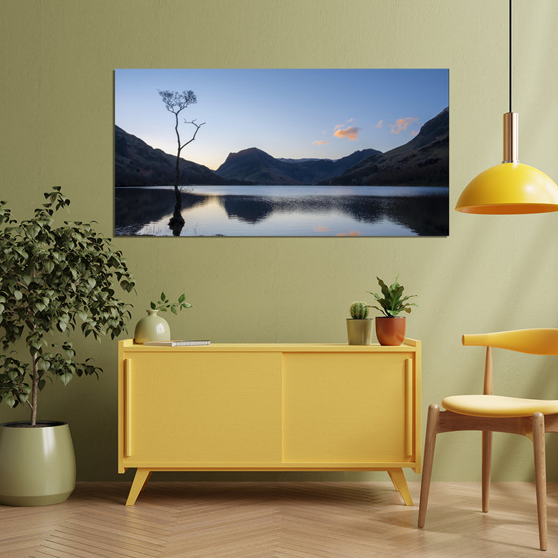 Mountain Lake View Canvas Wall Painting