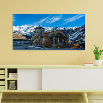 Kedarnath Temple Canvas Wall Painting