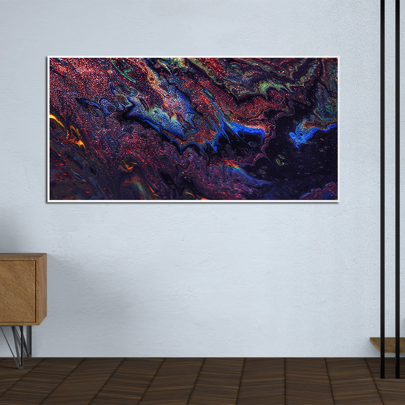 Contemporary Abstract Canvas Floating Frame Wall Painting
