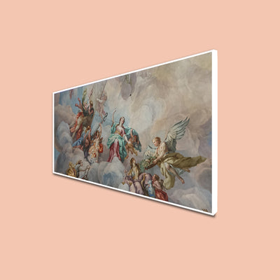 Jesus The Last Supper Standard Canvas Floating Frame Wall Painting